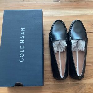 Cole Haan Evelyn Driver Loafer in Black Leather - UNWORN